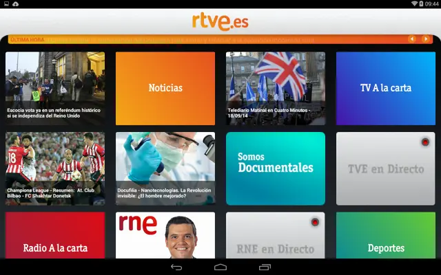 RTVE Play android App screenshot 7